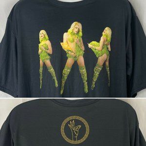Laganja Estranja Drag Queen 420 Poses 2XL Poly T-Shirt XXL RuPaul Race Medallion